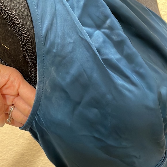 One Shoulder Ruched Midi Dress Belted Party Dress SMALL - Picture 5 of 6